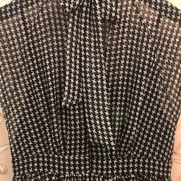 kate spade | Dresses | Houndstooth Chiffon Dress | Poshmark